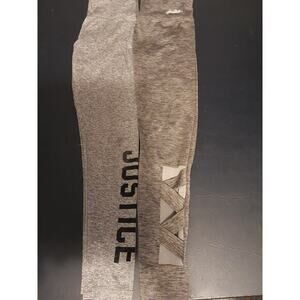 Girl's Lot of 2 Justice Gray Leggings‎ Size 12